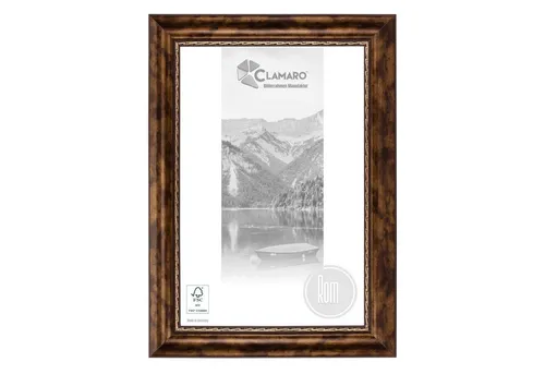 Bilderrahmen Antik Massivholz 'ROM' Shabby Chic Vintage Barock | DUNKELBRAUN | CLAMARO 72,5x25,5 - Eleganter Bilderrahmen aus hochwertigem MDF-Holz, ideal für Ihre Lieblingsfotos. Mit kratzfester Acrylglasscheibe und stabiler Rückwand für sicheren Halt. Perfekt für eine persönliche Wohnraumgestaltung.