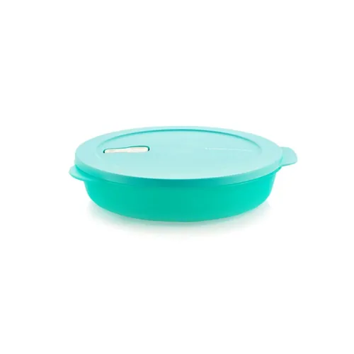 Tupperware MicroTupTeller 25cm 1,4L türkis - Praktischer Lebensmittelbehälter mit 1,4L Volumen, ideal für die Mikrowelle. Der 25 cm große Teller ist platzsparend und erleichtert die Aufbewahrung von Speisen.