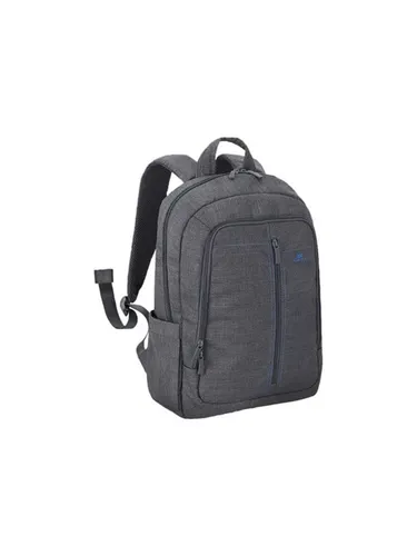 RIVACASE Laptop-Rucksack Alpendorf 7560 - Grau, 15,6 Zoll - Stylischer Rucksack für Laptops bis 39,6 cm (15,6 Zoll) mit wasserabweisendem Material und gepolstertem Schultergurt für optimalen Tragekomfort.