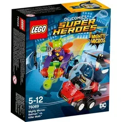 LEGO DC Universe Super Heroes 76069 - Mighty Micros: Batman Versus Killer Moth - Actionfiguren für Kinder mit Batman und Killer Moth. Enthält drehende Rotorblätter und coole Fahrzeuge, die ein spannendes Bau- und Spielerlebnis bieten.