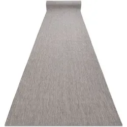 Läufer Sisal Sion Melange Flach Gewebt Grau 70cm Grey 70x970 Cm