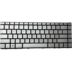 HP Spectre 13-AC X360 Tastatur mit Beleuchtung - Tastatur für HP Spectre 13-AC X360, silber mit praktischer Hintergrundbeleuchtung für optimales Tippen bei schwachem Licht.