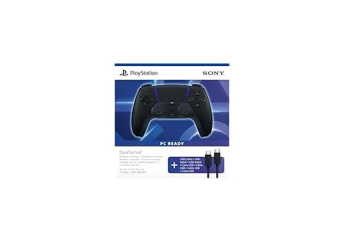 PlayStation 5 DualSense® Wireless-Controller mit USB-Kabel - Erlebe Gaming neu mit dem DualSense® Wireless-Controller für die PS5. Ergonomisches Design und präzise Steuerung sorgen für ein intensives Spielerlebnis. Inklusive USB-Kabel für einfache Verbindung.