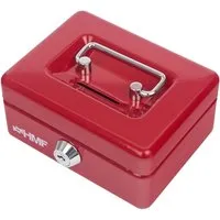 HMF 102122-03 Kinder Spardose Geldkassette Schlitz 12 x 9 x 6 cm Rot