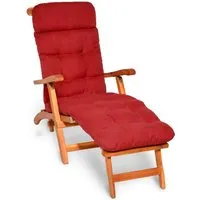 Beautissu Liegenauflage Flair DC 200x50cm – Komfortable Gartenliege Polsterung - Liegenauflagen für Deckchairs und Sonnenliegen, mit 8cm dicker Schaumflockenfüllung für hohen Sitzkomfort. UV-beständig und OEKO-TEX zertifiziert, ideal für entspannte Stunden im Garten.
