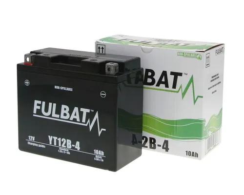 TOPCAR Motorrad-Batterie 12 V 10 Ah YT12B-4 - Motorradbatterien, zuverlässige Leistung mit 10 Ah für eine starke Startkraft und lange Lebensdauer.