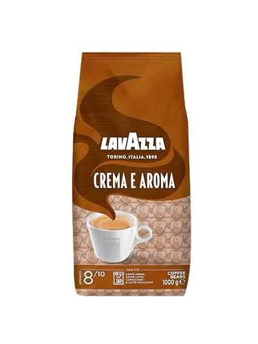 Lavazza Crema e Aroma Kaffeebohnen 1 kg - Italienische Kaffeebohnen mit cremigem Aroma, ideal für vollmundigen Genuss, perfekt für Kaffee-Liebhaber.