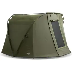 Lucx® Angelzelt 2 Mann Bivvy "Caracal" - 4-Jahreszeiten Karpfenzelt für 2 Personen, wasserdicht mit 10.000 mm Wassersäule, leicht und schnell aufzubauen – ideal für Angler!
