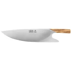 GÜDE Solingen THE KNIFE - Geschmiedetes Kochmesser, 26 cm Olivenholz - Kochmesser aus Chrom-Molybdän-Vanadium-Stahl, 26 cm Klinge für exakte Schnittführung. Ausgezeichnet mit dem GOOD DESIGN Award, handgefertigt in Deutschland.