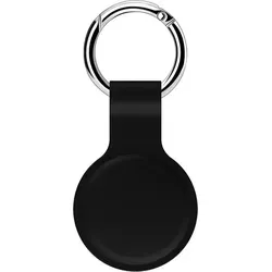 Schlüsselanhänger für Apple AirTags 2021 - Air Tag Cover - Reusable Airtag Hülle - Schwarz