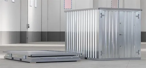 Lagercontainer Materialcontainer verzinkter Blechcontainer Werkzeugcontainer 3m