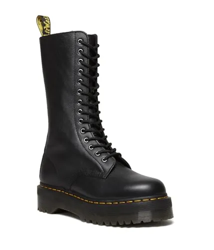 Dr. Martens Unisex 1B99 Quad Leder Black Stiefel 42 EU - Wanderschuhe aus robustem Pisa-Leder mit weichem Futter für höchsten Tragekomfort. Der 4,5 cm hohe Absatz sorgt für Stabilität und der strapazierfähige Plattformsohle für besten Grip.