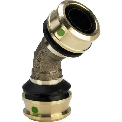 Viega Raxofix Bogen 647117 - 63mm, 45 Grad, SC-Contur - Sanitärinstallation mit innovativer SC-Contur für optimale Dichtheit und einfache Montage.