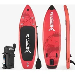 Red Shark Junior Aufblasbares SUP Stand Up Paddle Board für Kinder 8'6 260cm - Rot