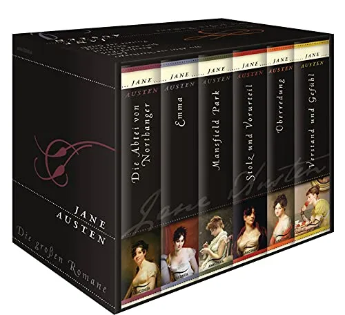 Die großen Romane: Die Abtei von Northanger, Emma, Mansfield Park, Stolz und Vorurteil, Überredung, Verstand und Gefühl (6 Bände) - Hörbücher, eine umfassende Sammlung von Jane Austens Meisterwerken für unvergessliche Hörerlebnisse.