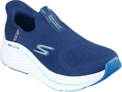 Skechers MAX Cushioning Elite 2.0 Eternal Sneaker in Navy - Skechers Hands Free Slip-Ins für müheloses An- und Ausziehen. Mit exklusivem Fersenkissen und luftgekühlter Memory Foam-Einlegesohle für hohen Komfort. Ideal für den täglichen Gebrauch.