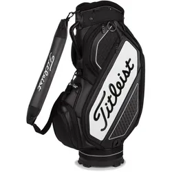 Titleist Tour Series Midsize Cartbag - Caddybag mit von Touren inspiriertem Design, bietet eine veloursgefütterte Manschette und zusätzliche Innenorganisation für optimalen Komfort und Funktionalität.