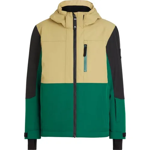 McKINLEY Jungen-Skijacke Hann - OLIVE/GREEN DARK 152 - Wintersport-Bekleidung mit leichter THINSULATE? Wattierung, wasserabweisend bis 10.000 mm und ideal für hohen Tragekomfort beim Skifahren.