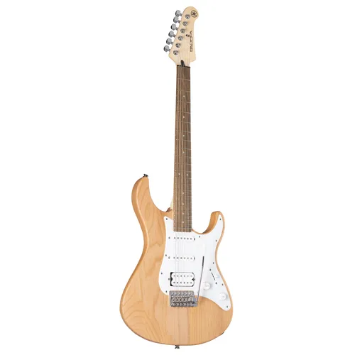 Yamaha Pacifica 112J YNS Yellow Natural Satin E-Gitarre - Gitarren mit Erlekorpus und komfortablem Ahornhals, flexibles HSS-Tonabnehmersetup für vielseitige Klänge – ideal für Einsteiger und Profis zu einem attraktiven Preis.