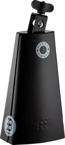 Meinl SCL850-BK Steel Craft Line Timbales Cowbell 8,5" - Cowbell mit tiefem, satten Sound und Halterung zur Integration ins Drum Set, ideal für Singer und Songwriter.
