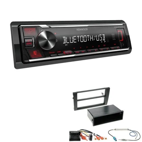 Kenwood 1-DIN Autoradio Bluetooth USB AUX für Audi A4 2002-2009 schwarz - Vielseitiges 1-DIN Autoradio mit Bluetooth, USB und AUX für Audi A4 (2002-2009). Genießen Sie Musik-Streaming und Freisprechanrufe in einem kompakten Design.
