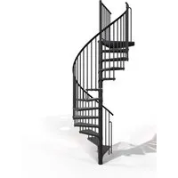 Minka Spindeltreppe Rondo Smart - Moderne Metalltreppe für stilvolle Wohnräume - Klappleitern mit modernem Design im Industrial Style, stabile Stahlstufen und pulverbeschichtet für lange Haltbarkeit. Erhältlich in 3 Farben und Durchmessern.