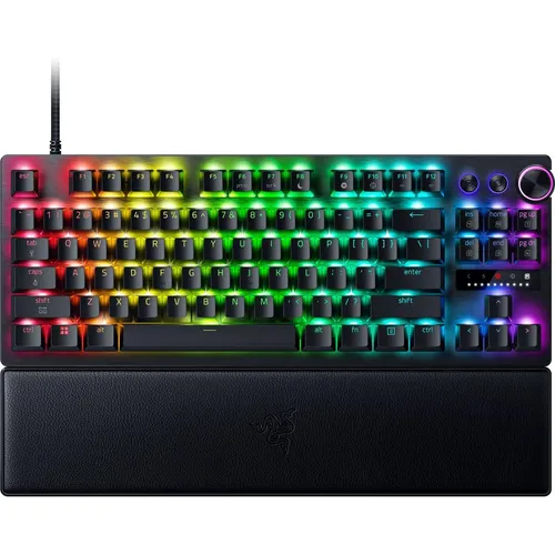 Razer Huntsman V3 Pro - Kabelgebundene Gaming-Tastatur - Erleben Sie präzise Eingaben mit der Razer Huntsman V3 Pro. Robuste Bauweise, RGB-Hintergrundbeleuchtung und optimale Reaktionszeit für ein intensives Gaming-Erlebnis.