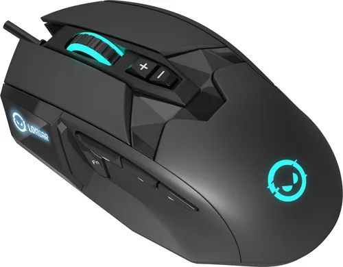 LORGAR Stricter 579 Gaming-Maus, USB, LED, RGB, Schwarz - Gaming Maus mit RGB-Beleuchtung für ein optimales Spielerlebnis und präzise Steuerung in jedem Spiel.