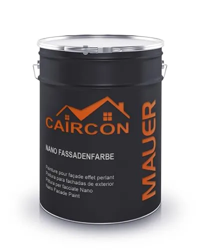 CAIRCON Nano Fassadenfarbe Außen Wandfarbe Sockelfarbe - Beige 2,5L