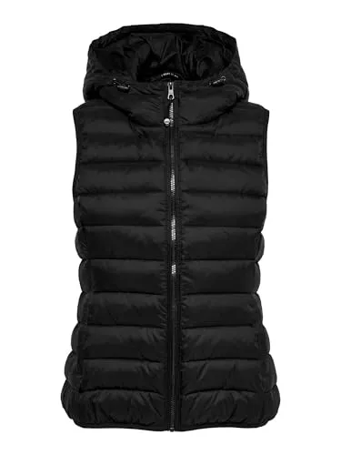 ONLY Steppweste ONLNEWTAHOE für Frauen - Modische Funktionsjacke ohne Ärmel mit Stehkragen, ideal für Outdoor-Aktivitäten und stilvolle Looks. Hergestellt aus strapazierfähigem Nylon und warmem Polyester.