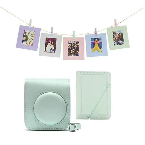 Fujifilm instax mini 12 Accessory Kit - Mint Green - Kamerataschen, umfassendes Zubehörkit für die Instax Mini 12, ideal für kreative Fotografen.