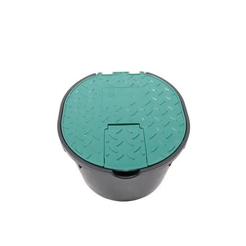 Wacredo Ventilbox rund mit Deckel und Kugelhahn – ideal für Bewässerungssysteme - Die Wacredo Ventilbox (20 x 22 x 12 cm) schützt Ihre Bewässerungsanschlüsse vor Witterungseinflüssen. Der stabile und wetterfeste Polypropylen-Kasten ermöglicht eine einfache manuelle Bewässerung und sorgt für einen sicheren Wasserablauf.