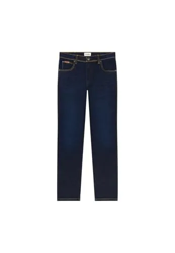 Wrangler Men's Texas Slim Jeans, Moonlight Rinse, 33W x 32L - Jeans mit mittelhohem Bund und regulärer Passform, ideal für einen eleganten Look und bequem im Alltag.