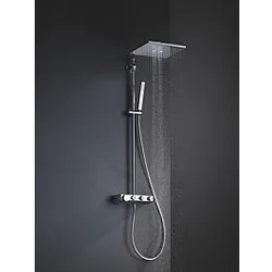 Grohe Euphoria SmartControl 310 Duschsystem 26508000, chrom, Cube Duo - Brausegarnituren mit SmartControl für individuell einstellbare Wassertemperatur und -menge, inklusive GROHE DreamSpray® für perfektes Strahlbild und EcoJoy Wasserspar-Technologie.