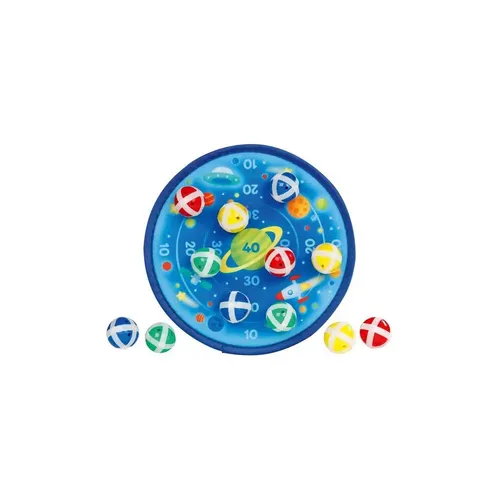 Klett-Dartscheibe Weltall - Spielwaren für Kinder: Diese Dartscheibe bringt Spaß ins Kinderzimmer und fördert die Hand-Augen-Koordination beim Spielen. Ideal für spannende Wettkämpfe im Weltall-Design.