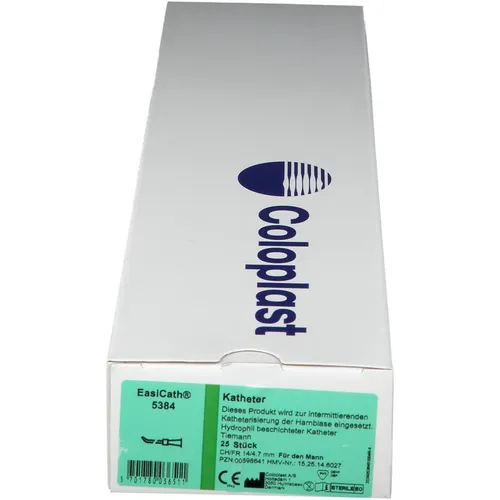 Easicath Einmalkath. Tiemann Ch 14 5384 für Männer - 25 St - Medizinischer Bedarf - Hochwertige Einmalkatheter für Männer, hygienisch verpackt und ideal für eine sichere Anwendung.