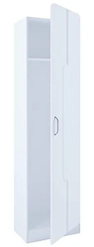 VCM Holz Flurschrank Balia, stehend - Garderobe mit viel Stauraum, stabile MDF-Verarbeitung und abgerundeten Softkanten - ideal für den Eingangsbereich, Maße: H. 196 x B. 55 x T. 36 cm.