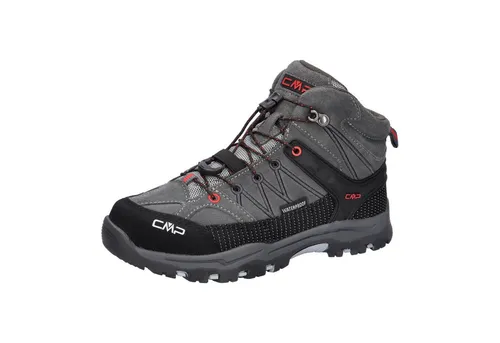 CMP Kid's Rigel Mid Trekking Shoes Waterproof - Wanderschuhe grau EU 32 - Wasserdichte, knöchelhohe Wanderschuhe mit griffiger Sohle – ideal für kleine Entdecker! Perfekt für Wanderungen in jedem Wetter.