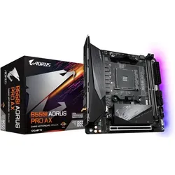 GIGABYTE B550I AORUS PRO AX - Mini-ITX Motherboard für AMD AM4 CPUs, 8-phasige Digital VRM und innovative Kühlung für höchste Performance