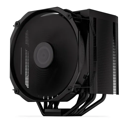 ENDORFY Fortis 5 Black - Hochleistungs-CPU-Kühler mit 140 mm Lüfter - CPU-Kühler mit leisen Fluctus-Lüftern im semi-passiven Modus, optimiert für maximale Kühlleistung und einfache Installation auf AMD- und Intel-Sockeln.