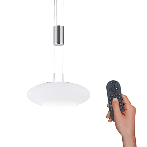 Paul Neuhaus Smarte LED-Pendellampe Q ETIENNE - Moderne Pendelleuchte für Ihr Smart Home mit CCT-Farbtemperaturregelung, RGB-Farbwechsel und Dimmfunktion. Ideal für individuelle Lichtgestaltung in jedem Raum.