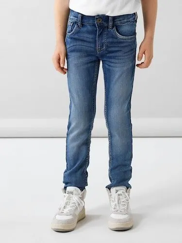 Name It Slim-fit-Jeans NKMTHEO XSLIM SWE JEANS 3113-TH NOOS blau 92 - Kinderhosen in Slim Fit, aus elastischem Denim für optimalen Tragekomfort und modischen Look, ideal für aktive Kinder.