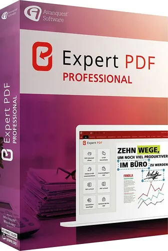 Expert PDF 15 Professional - Multilinguale Dokumenten-Management-Lösung - Büro & Business: Lebenslange Lizenz für Windows 7, 8, 10 und 11, ideal für effizientes Dokumenten-Management und Unterstützung in mehreren Sprachen.
