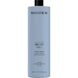 SELECTIVE ON CARE Daily Shampoo 1000ml - Feuchtigkeitsspendendes Shampoo für trockenes Haar, bietet schonende Reinigung und stellt das optimale Gleichgewicht wieder her für kräftiges und geschmeidiges Haar.