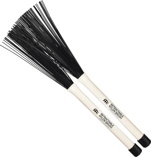 Meinl SB304 Retractable Nylon Brush für Cajon - Sticks, Besen & Schlägel - Flexibler Besen mit ausziehbaren Nylonborsten für vielseitige Klangerzeugung auf der Cajon.