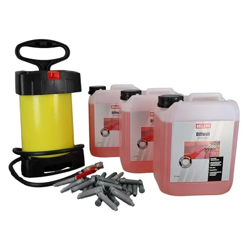 OELLERS Horizontalsperre 3x5 Liter Set - Dampfsperren für trockene Wände, hocheffektives Niederdruck-Injektionsverfahren für schnelle und sichere Abdichtung bei kapillar aufsteigender Feuchtigkeit.