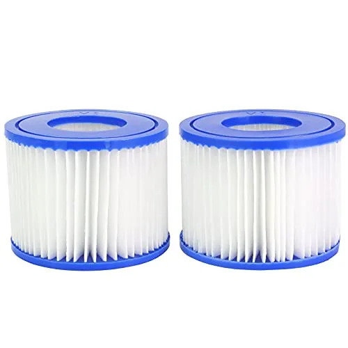 Mallez Ersatzfilter für Bestway Filterpatrone VI für Lay-Z-Spa, Schwimmbad, Whirlpool, BW58323, Miami, Vegas, Monaco, Palm Springs, 2 Filters