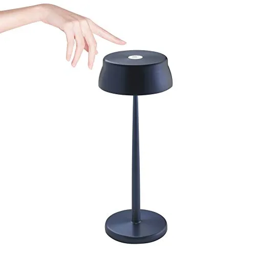 Zafferano Sister Light – Wiederaufladbare Tischlampe für Innen- und Außenbereich - VIELSEITIG: Touch Control für einfache Bedienung und dimmbare Lichtintensität. Ideal für besondere Momente im Freien mit hoher IP65 Schutzart. Akku hält bis zu 58 Stunden.