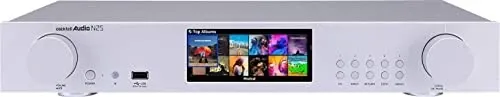 CocktailAudio N25 Musik Streamer - Premium Sound in Silber - Radios mit Referenz DAC Chip Sabre³² und Bluetooth 5.0 für kabelloses Streaming, ideal für Musikliebhaber, die höchste Audioqualität suchen.
