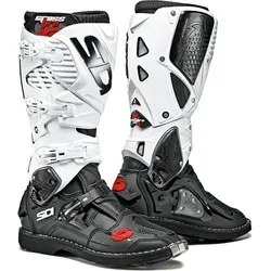 Sidi Crossfire 3 Stiefel - Schwarz/Weiß - 42 EU - Motorradstiefel mit innovativem Flex-System und HYPER EXTENSION BLOCK für maximale Sicherheit und Bewegungsfreiheit bei extremen Fahrten.